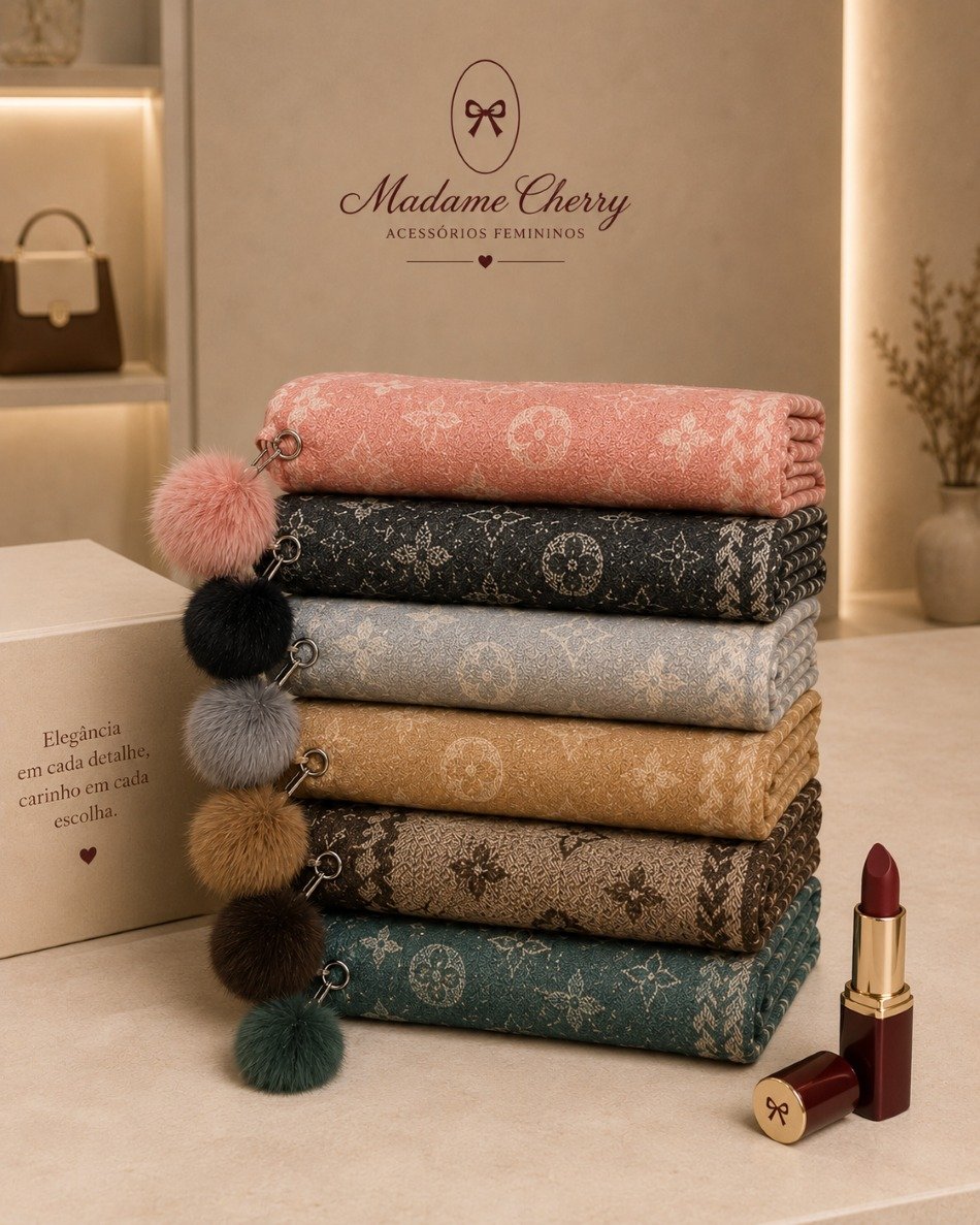 Cachec&oacute;is Madame Cherry em diferentes cores